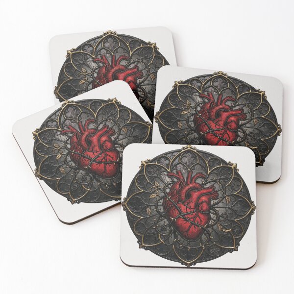 Item preview, Gothic Anatomical Heart in Thorns Rosette designed and sold by David Mateo ArtWorks.