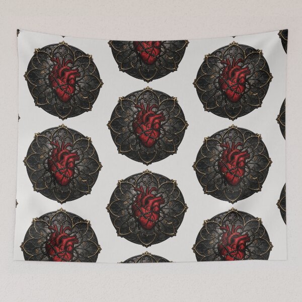 Item preview, Gothic Anatomical Heart in Thorns Rosette designed and sold by David Mateo ArtWorks.