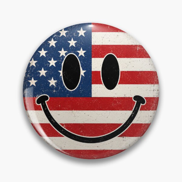 Item preview, Patriotic USA Smiley Face designed and sold by reanacreations.
