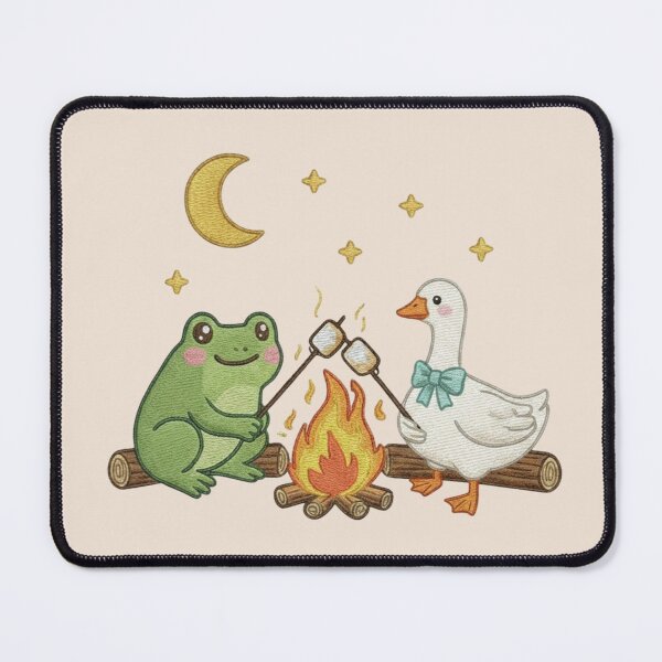 Item preview, Frog and Goose Campfire, Cottagecore Camping, Cozy Forest Animal Gift, Nature Lover  designed and sold by Sprinkle12345.