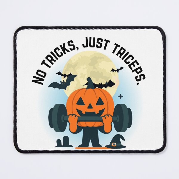Item preview, Funny Halloween Pumpkin Weightlifting Gym Workout Jack O Lantern Fitness Design designed and sold by Palette _Vibes.