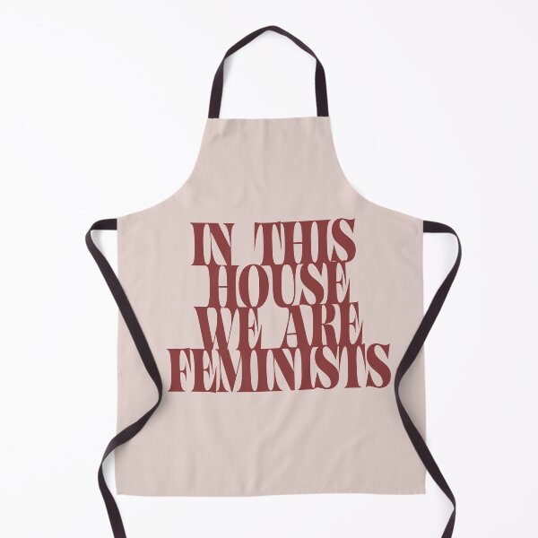 Item preview, Retro In This House We Are Feminists Typo Art designed and sold by nineFlorals.