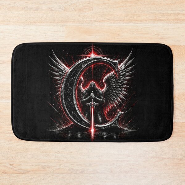 Item preview, Crimson Oath Sentinel Letter C designed and sold by BlissBlvdShop.