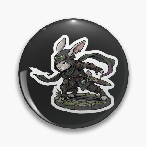 Item preview, Bunny Rabbit Rogue Thief RPG Sticker designed and sold by AestheticRPG .