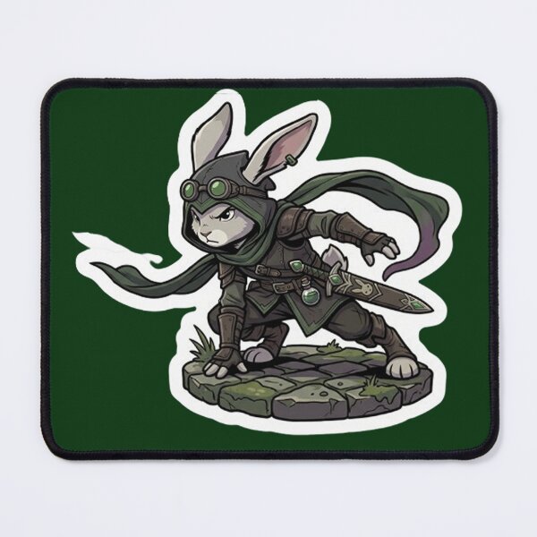 Item preview, Bunny Rabbit Rogue Thief RPG Sticker designed and sold by AestheticRPG .