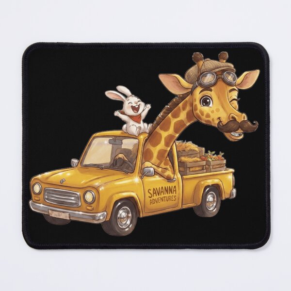 Item preview, Funny Giraffe and Rabbit Driving Car Savanna Adventure Meme. designed and sold by Fatomfatom.