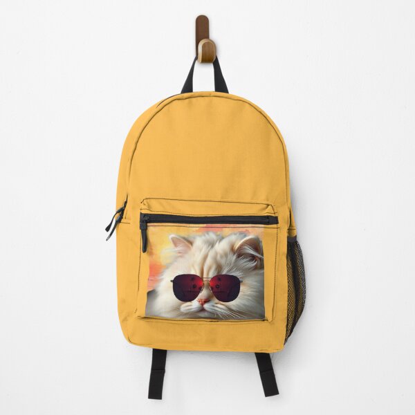 Item preview, White Persian Cat Wearing Sunglasses Summer Vibes Sunset Beach designed and sold by hoodiehood.