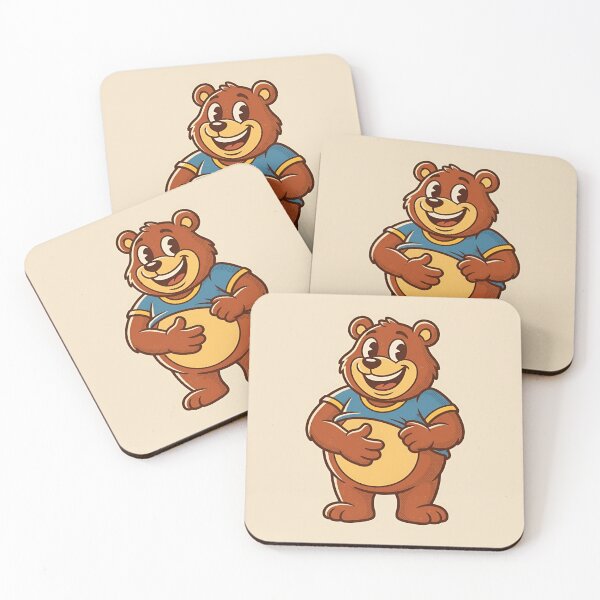 Item preview, Retro 70s Big Belly Bear Funny Cartoon designed and sold by DuckOddity.