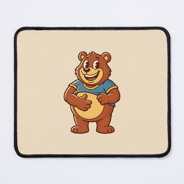 Item preview, Retro 70s Big Belly Bear Funny Cartoon designed and sold by DuckOddity.