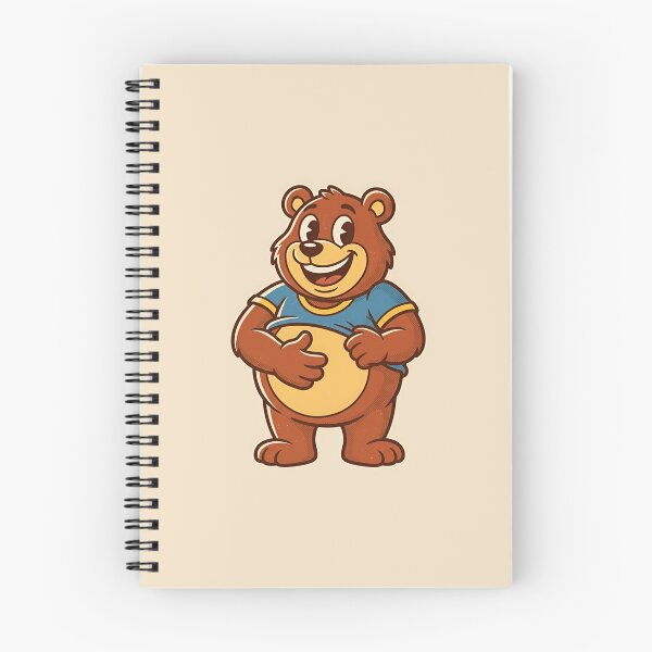 Item preview, Retro 70s Big Belly Bear Funny Cartoon designed and sold by DuckOddity.