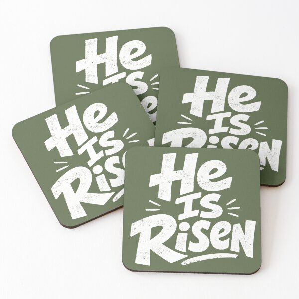 Item preview, He Is Risen | Christian Easter Design designed and sold by Crown&Cross.
