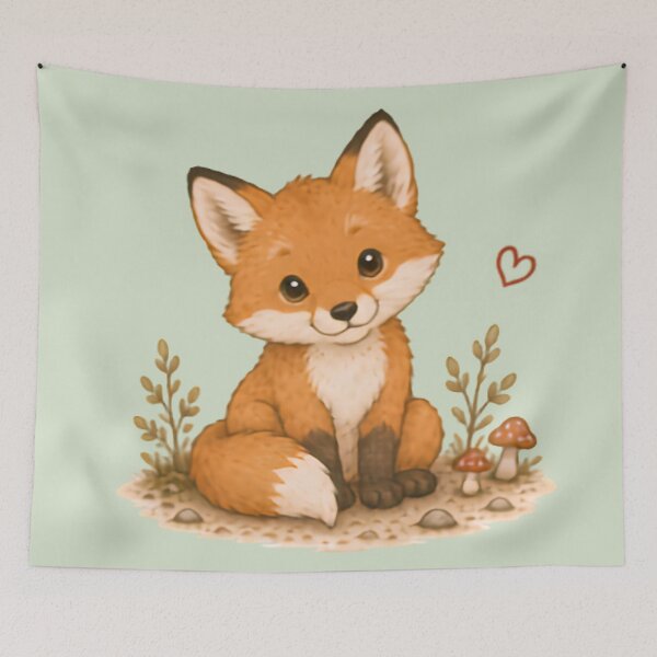 Item preview, Sweet As Can Be Fox designed and sold by MellowMunchkins.