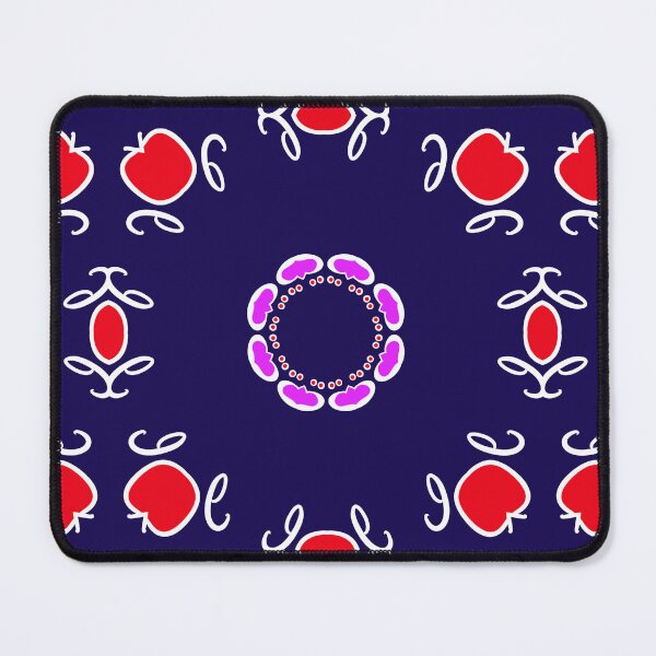 Item preview, Vibrant Navy and Magenta Ring Geometric Mandala designed and sold by Tinsleybluebell.