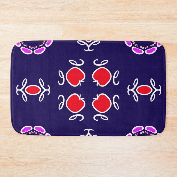 Item preview, Vibrant Navy and Magenta Ring Geometric Mandala designed and sold by Tinsleybluebell.
