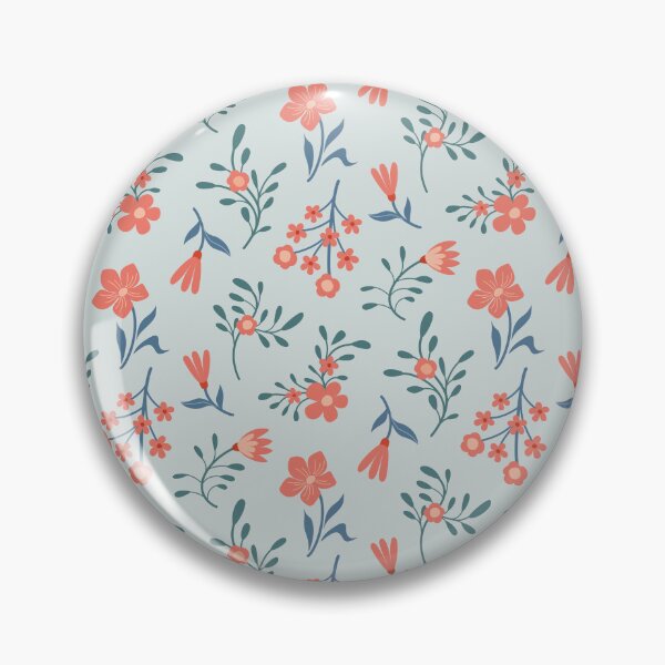 Item preview, Patrón floral de pradera coralina designed and sold by Kozee.