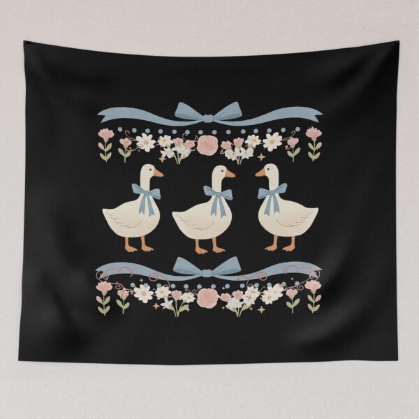 Item preview, Vintage 80s Goose, Funny Blue Ribbon Goose, Retro Goose, Cute Farm Animal, Cottagecore Gift designed and sold by Sprinkle12345.