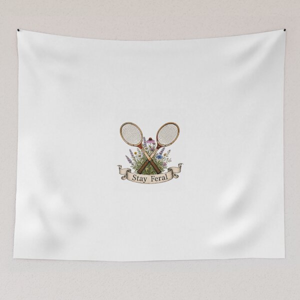 Item preview, Tennis Rackets with wild flowers designed and sold by Stayferal901.