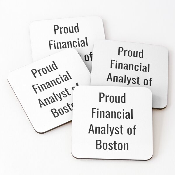 Item preview, Proud Financial Analyst of Boston (Black Text) designed and sold by City Makers.