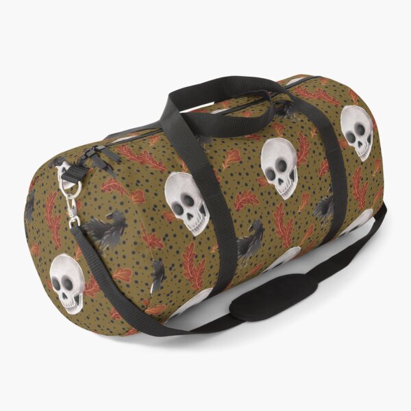 Item preview, Autumn Skulls and Black Ravens Pattern designed and sold by Pryhozha.