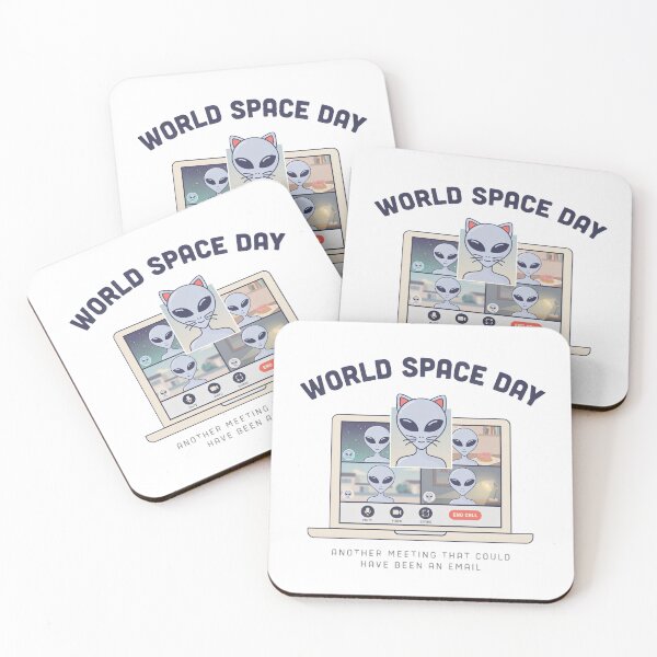 Item preview, World Space Day Alien Zoom Meeting — Another Meeting That Could Have Been An Email T-Shirt v2    designed and sold by DarylWelsh2024.
