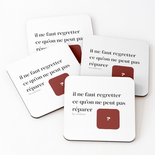 Item preview, no regrets designed and sold by bien cordialement .