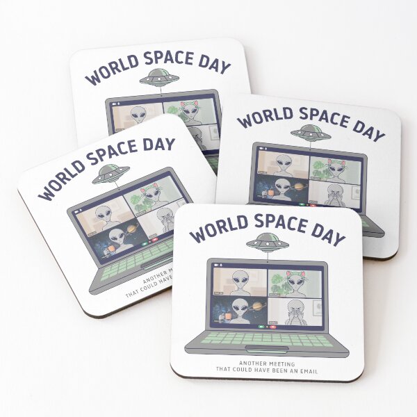 Item preview, World Space Day Alien Zoom Meeting — Another Meeting That Could Have Been An Email T-Shirt v3 designed and sold by DarylWelsh2024.