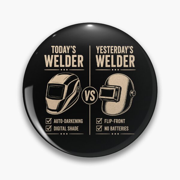 Item preview, Today's Welder vs Yesterday's Welder | Vintage Welding Helmet Comparison designed and sold by RusticMeadow.