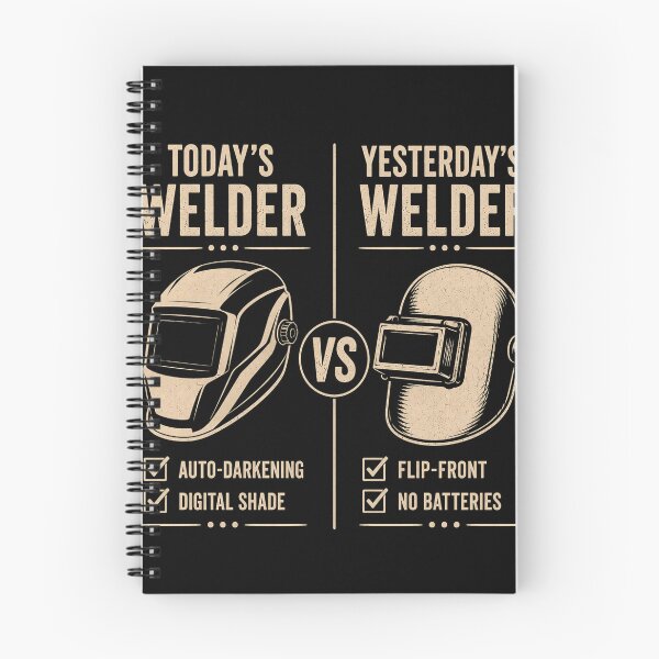 Item preview, Today's Welder vs Yesterday's Welder | Vintage Welding Helmet Comparison designed and sold by RusticMeadow.