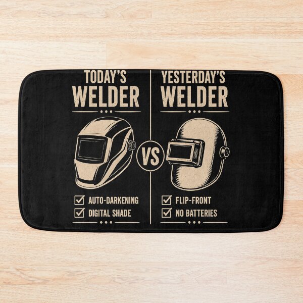 Item preview, Today's Welder vs Yesterday's Welder | Vintage Welding Helmet Comparison designed and sold by RusticMeadow.