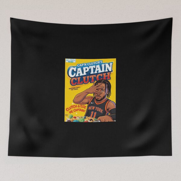 Item preview, Cap'n Clutch Jalen Brunson- NY Knicks Basketball designed and sold by EdgarHauno.