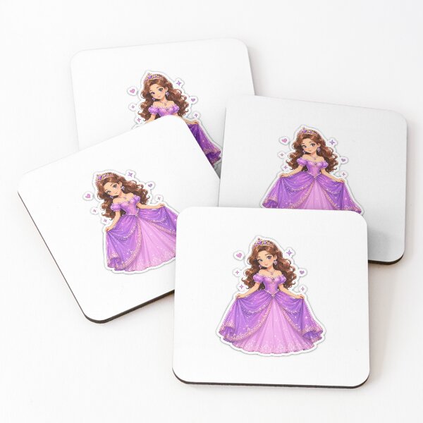 Item preview, Purple Princess Sticker Illustration designed and sold by ACHHUU.