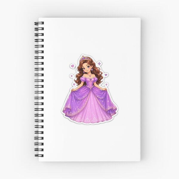 Item preview, Purple Princess Sticker Illustration designed and sold by ACHHUU.
