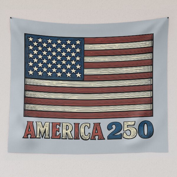 Aperçu de l'œuvre United States of America - 250th Anniversary - 1776-2026 - American Flag créée et vendue par krewyork.