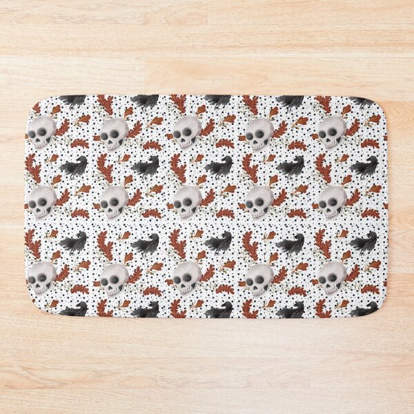 Item preview, Autumn Raven and Skull Pattern designed and sold by Pryhozha.
