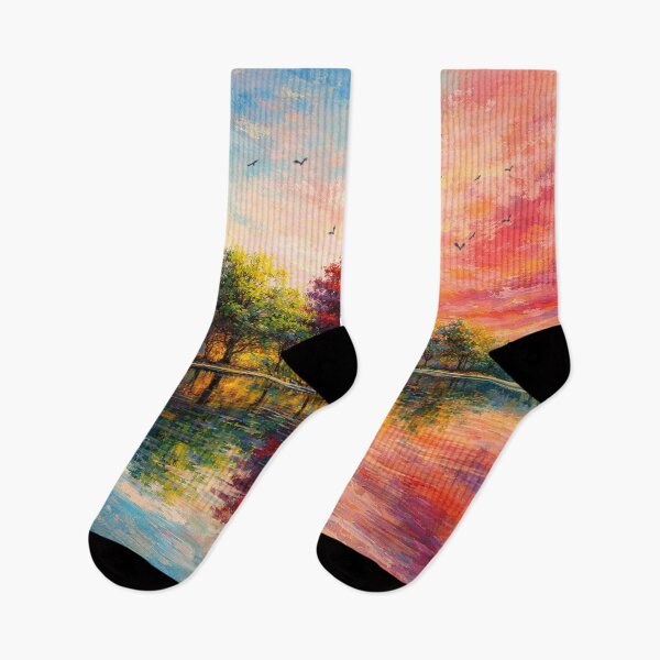 Item preview, Vibrant Autumn Trees Sunset Landscape designed and sold by Joey Santiago.