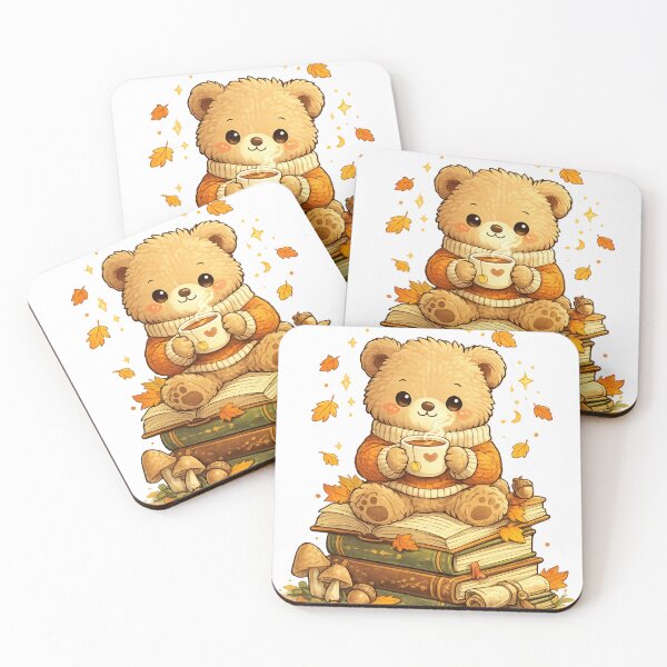 Item preview, Cute Teddy Bear With Books designed and sold by Bloomelle Studio.