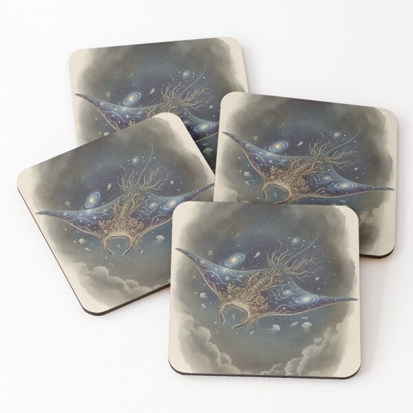 Item preview, Galactic Manta Ray | Deep Ocean Creature designed and sold by HeyHas.