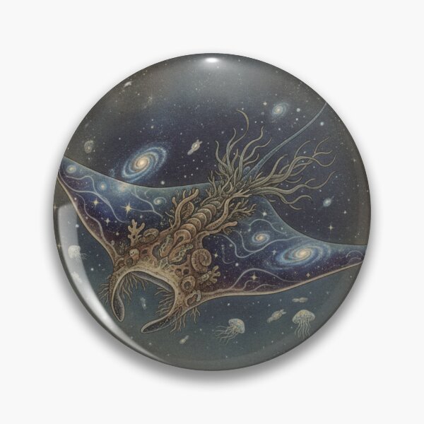 Item preview, Galactic Manta Ray | Deep Ocean Creature designed and sold by HeyHas.