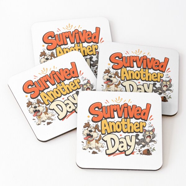 Item preview, Survived Another Day Multi Pet Parent Funny T-Shirt designed and sold by Ashley critters.