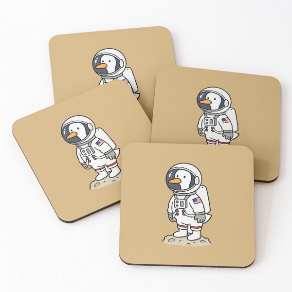 Item preview, Astronaut Penguin – Cute Space Explorer Moon Walk Funny Animal designed and sold by cladeart.