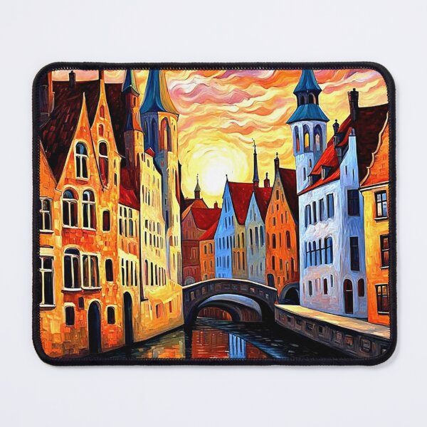 Item preview, Bruges at sunset designed and sold by George Hutton Hunter.