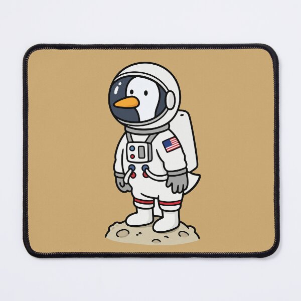Item preview, Astronaut Penguin – Cute Space Explorer Moon Walk Funny Animal designed and sold by cladeart.