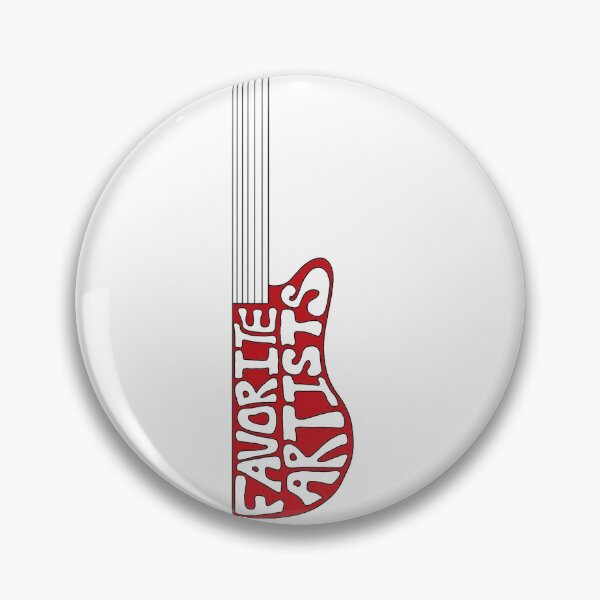 Item preview, Favorite Artists Hand Drawn Red Guitar designed and sold by bellstateofmind.