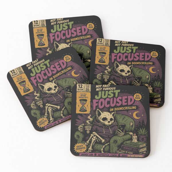 Item preview, Not Fast Not Furios- Comic Cat designed and sold by Kokoruja Shop.