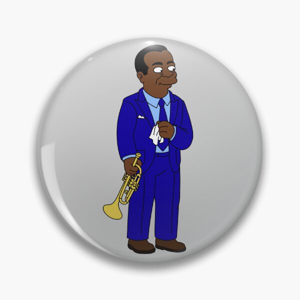 Item preview, Louis Armstrong as a Simpsons Character - What a Wonderful World designed and sold by ZERO-MIND.