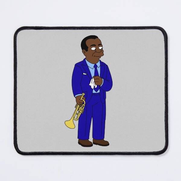 Item preview, Louis Armstrong as a Simpsons Character - What a Wonderful World designed and sold by ZERO-MIND.