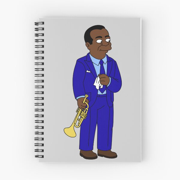 Item preview, Louis Armstrong as a Simpsons Character - What a Wonderful World designed and sold by ZERO-MIND.