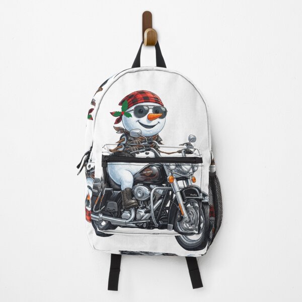 Item preview, Cool Snowman Riding a Classic Cruiser Motorcycle - Summer Vibe Illustration designed and sold by VibranPalette.