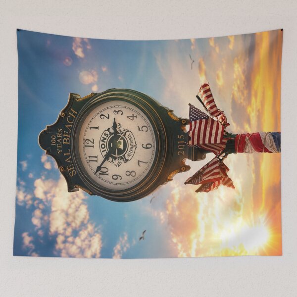 Item preview, Time Stands Proud – Seal Beach Centennial Clock designed and sold by Kimberly Palmer.