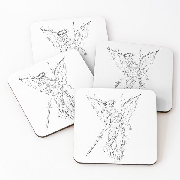 Item preview, Fallen Angel Dark Fantasy Line Art  designed and sold by Evv_u.